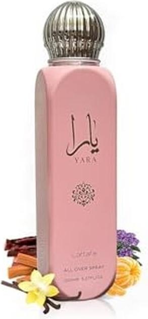 Produktbild Lattafa All Over Spray (150 ml, Body Mist, Körper- & Haarduftspray, Cremig, Süss, Tropische Mango, Vanille)