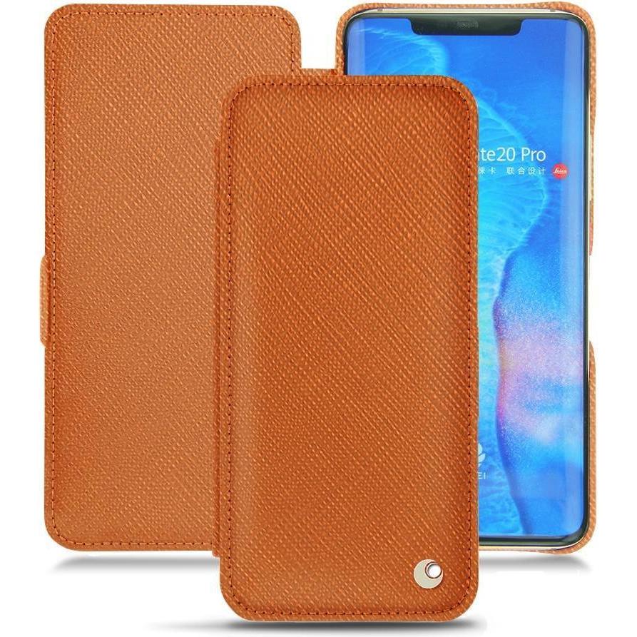Thumbnail - Noreve Lederschutzhülle horizontal (Huawei Mate 20 Pro), Smartphone Hülle, Orange