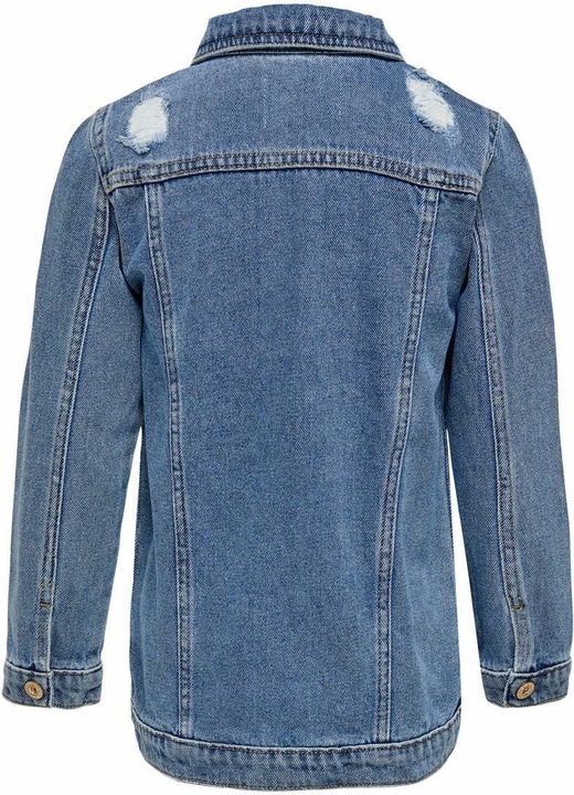Produktbild Only Lange Used-Look Jeansjacke (116)