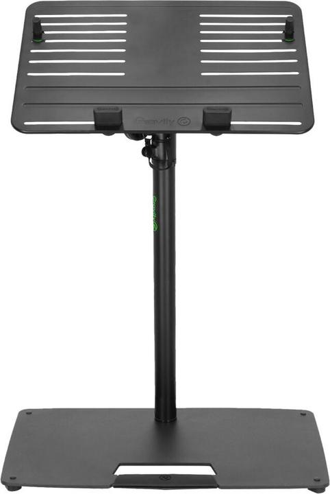 Actual product image Gravity LTS T 02 B - Universal laptop stand with adjustable holding pins and steel base, black