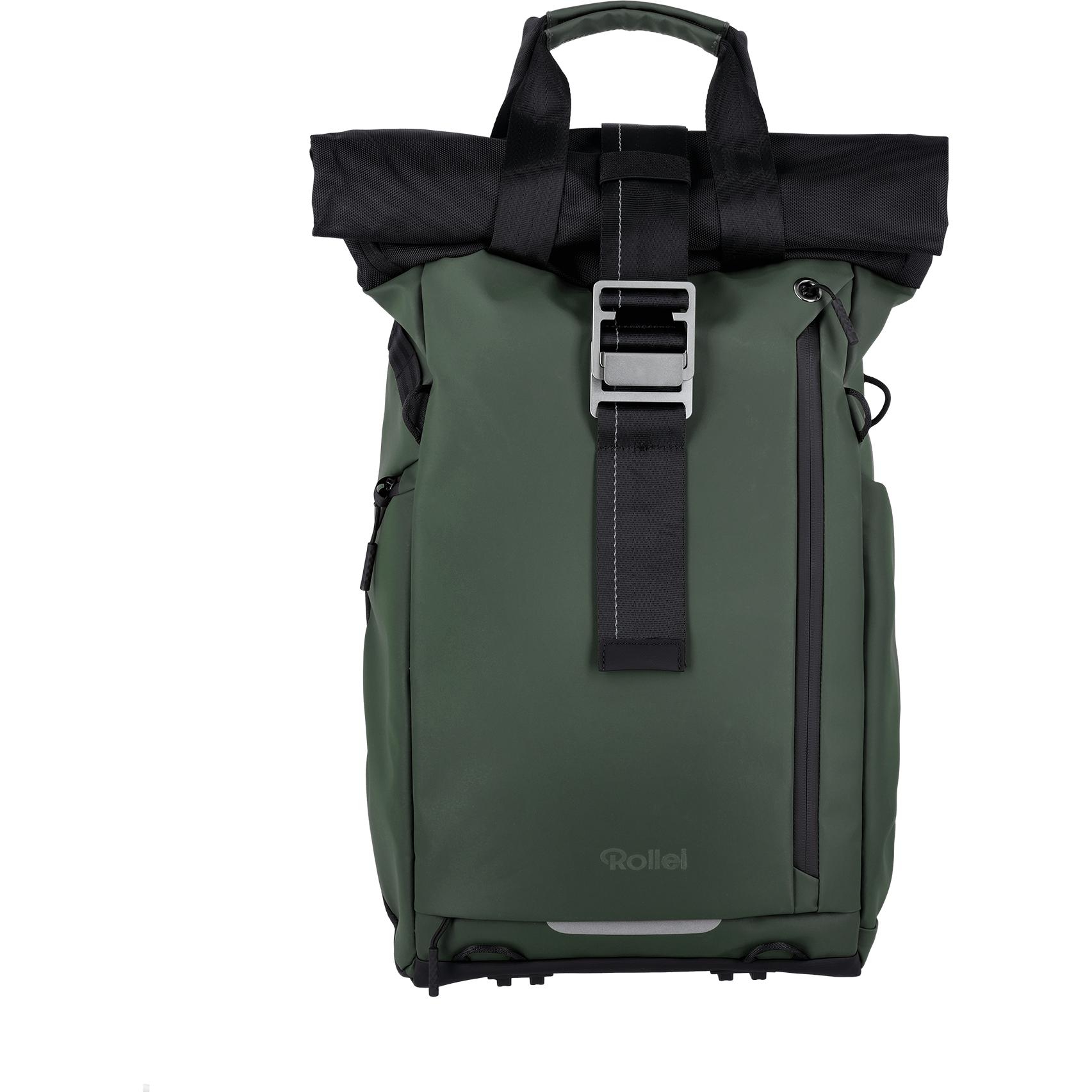 Rollei Fotoliner Ocean Rolltop (Zaino per fotocamera, 20 l), Borsa fotocamera, Verde