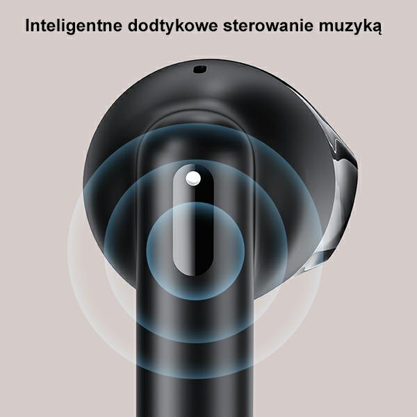 Actual product image Usams Słuchawki Bluetooth 5.3 TWS US Series Dual mic bezprzewodowe niebieskie/blue BHUUS03 (NC, Wireless)