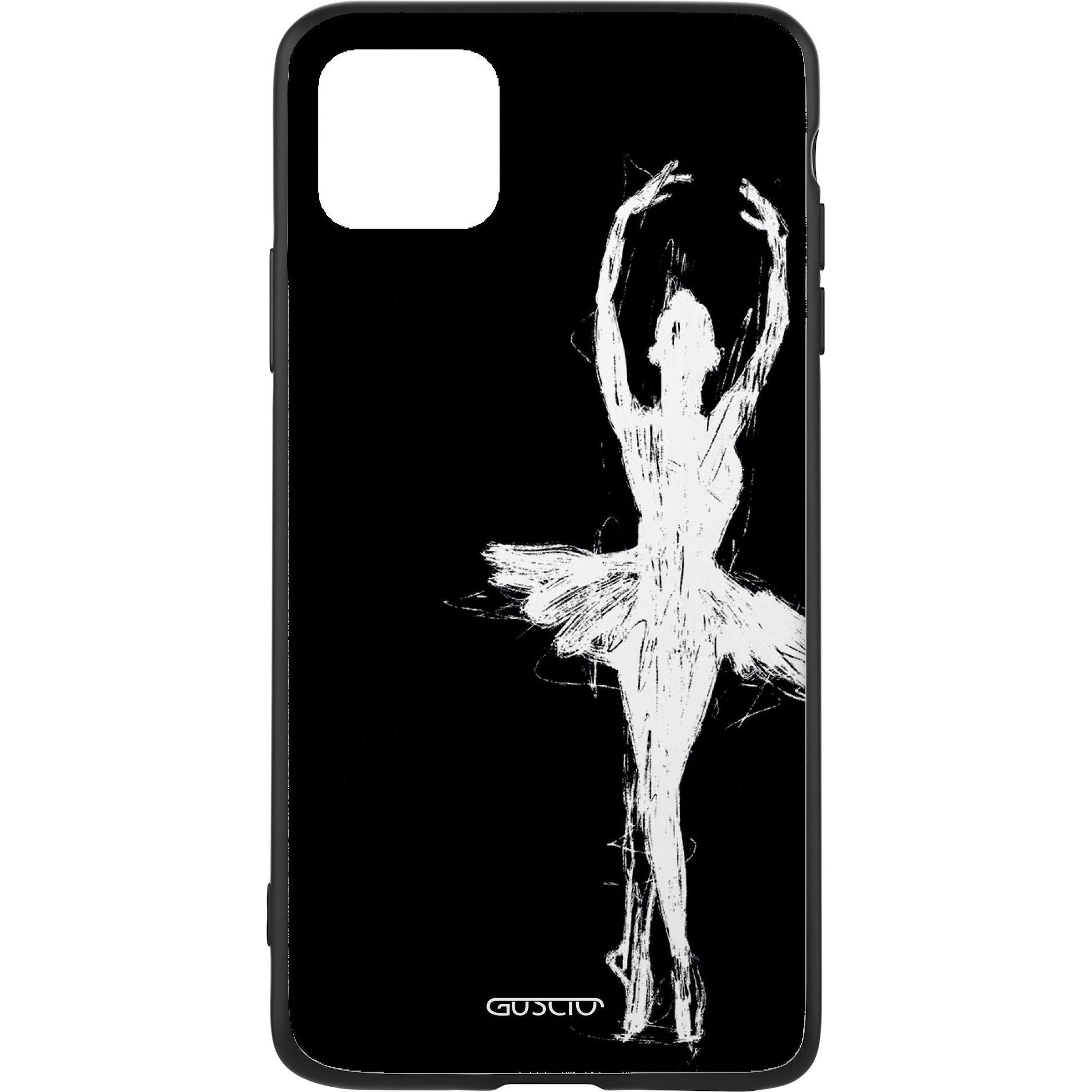 Guscio iPhone 12 / 12 Pro - Cover Ballerina (Apple iPhone 12 Pro, Apple iPhone 12), Smartphone Hülle, Schwarz, Weiss