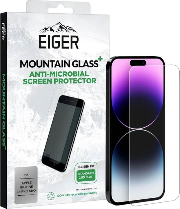 Actual product image Eiger Mountain Glass+ (1 pcs., Apple iPhone 14 Pro Max)