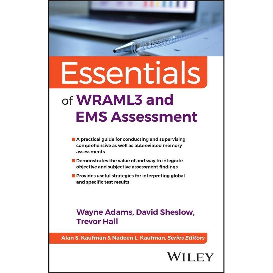 Essentials of WRAML3 and EMS Assessment, Fachbücher von David Sheslow, Trevor A. Hall, Wayne Adams