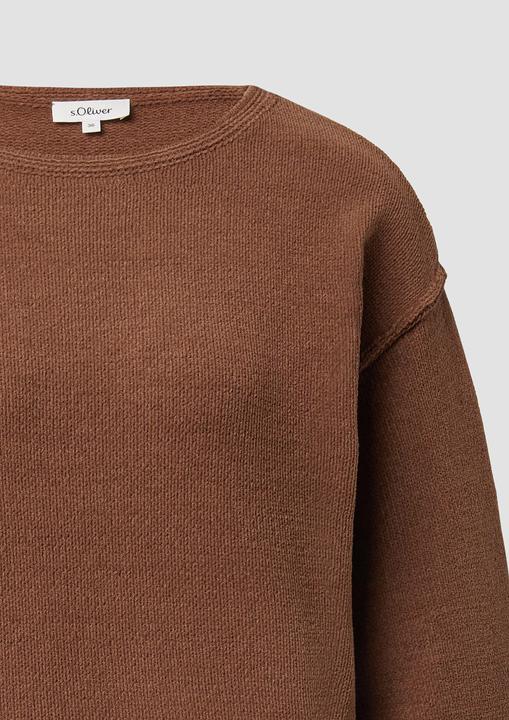 Produktbild s.Oliver Strickpullover Weicher Strickpullover mit Naht-Details (34)