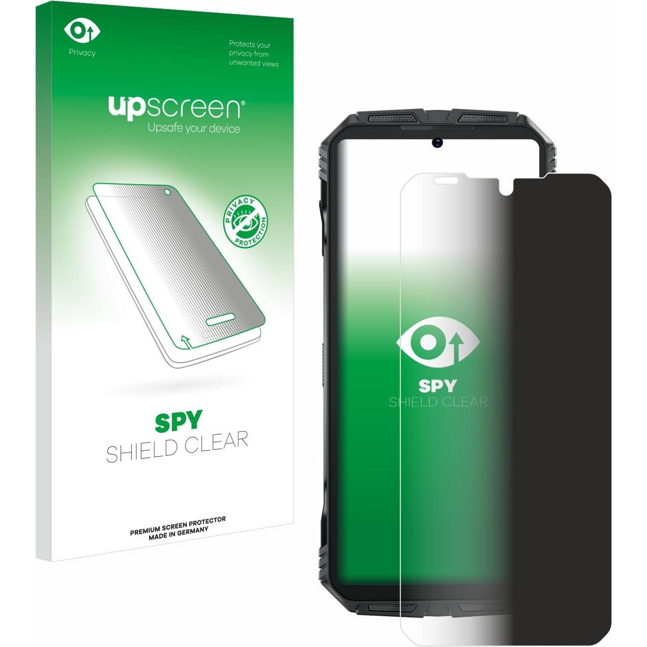 upscreen Sichtschutzfolie Anti-Spy Privacy Folie Blaulicht-Schutz (1 Stück, Doogee V), Smartphone Schutzfolie, Blau