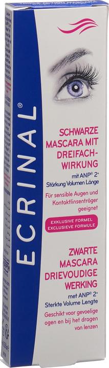 Actual product image Ecrinal Mascara with triple effect black (Black)