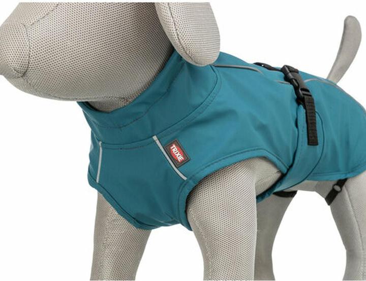 Actual product image Trixie Vimy raincoat, M: 50 cm, petrol (M, Dog coat)