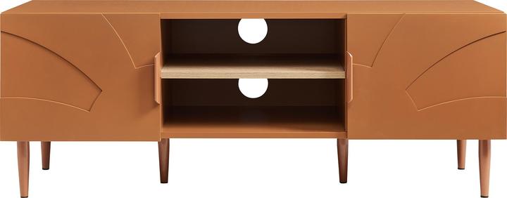 Produktbild En.Casa Fernsehtisch Starvili mit 2 Türen 120x40x45 cm Rostfarben (120 x 40 x 45 cm)