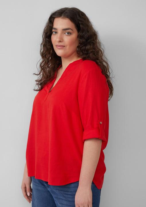 Image du produit S.Oliver Bluse Leinenmix-Bluse mit Turn-up (48)