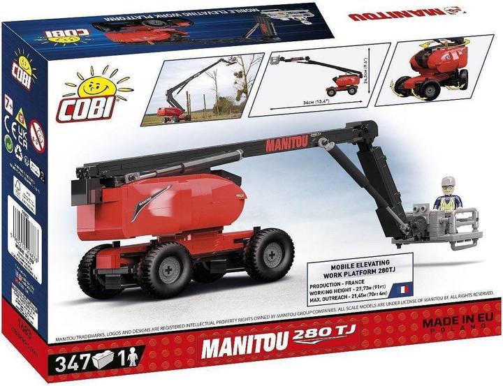 Actual product image Cobi 1683 - 347 PCS Manitou 280TJ (Mobile elevating work platform)