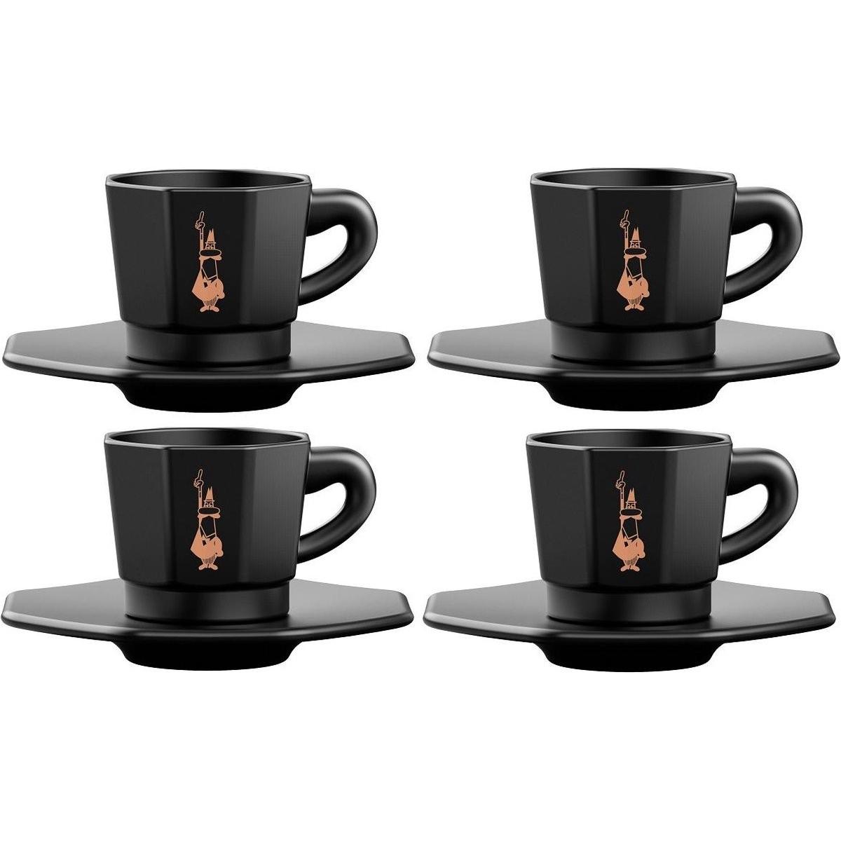 Bialetti Tazza da espresso, Tazza, Nero