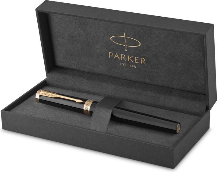 Produktbild Parker Pen PARKER Rollerball Ingenuity Schwarz glänzend GT (F, schwarz) (Gold, Schwarz, 1 x)