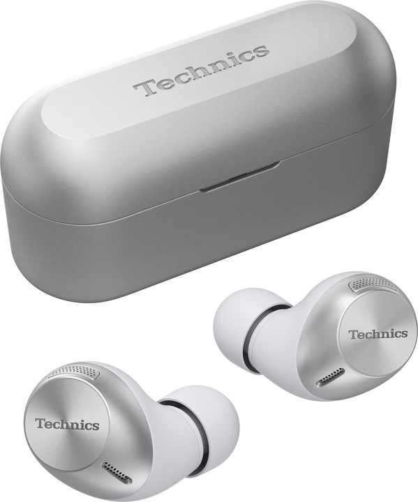 Produktbild Technics EAH-AZ40E-S Kopfhörer & Headset Kabellos im Ohr Calls/Music USB Typ-C Bluetooth Silber (25 h, Kabellos)