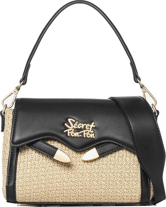 Immagine prodotto Secret Pon Pon Damen Umhängetasche - Modell Eridana Nova - 100% Polyurethan - 20.5 X 18.0 X 7.0 Cm