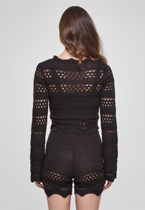 Produktbild Urban Classics Häkel-Crop-Strickpullover Frau (4XL, S)