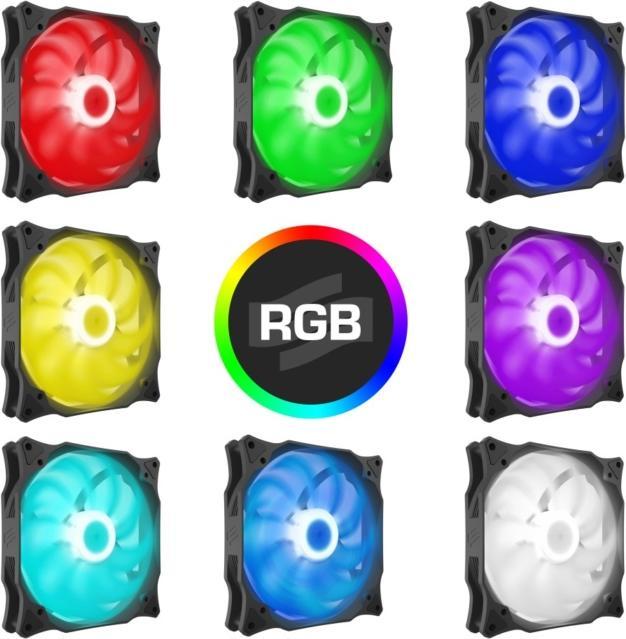 Produktbild Silentium PC Stella HP RGB 140 PWM Computergehäuse Ventilator (140 mm, 1x)