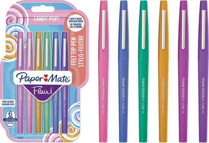 Actual product image Paper Mate Fibre pen Flair (Multicoloured, 6 x)