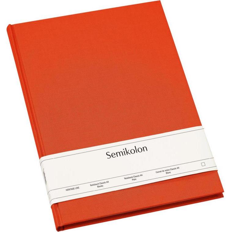 Semikolon, Heft + Block, Classic (A4, Liniert, Harter Einband)