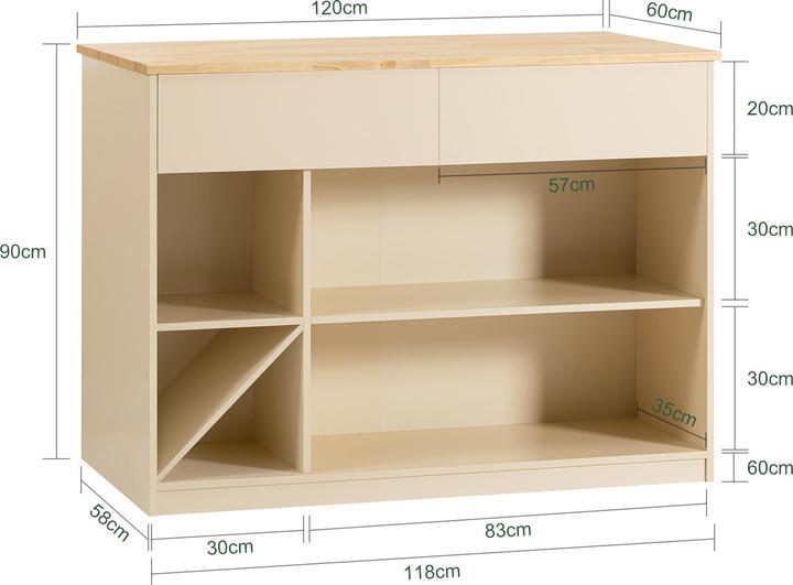 Produktbild SoBuy Sideboard (120 x 90 x 60 cm)