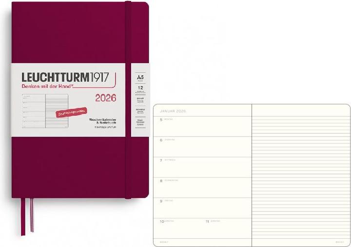 Produktbild Leuchtturm1917 Wochenkalender (A5, Deutsch)