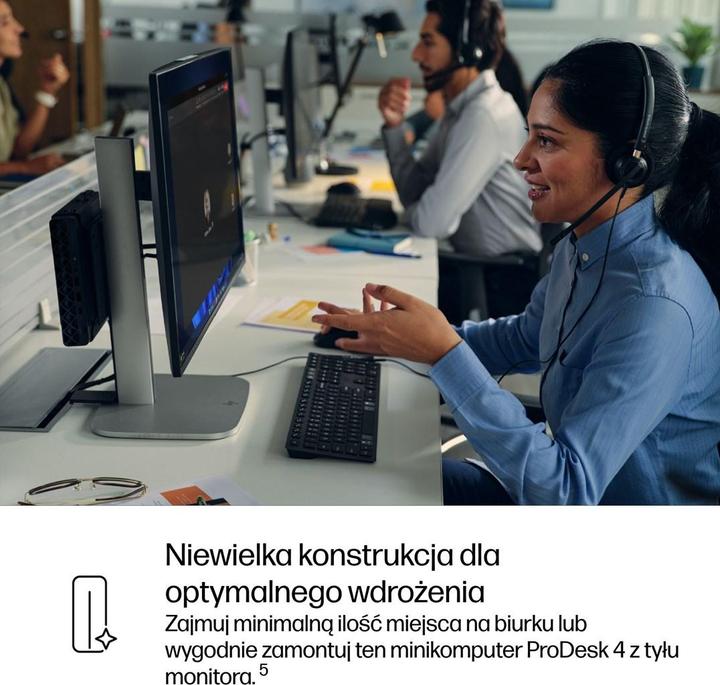 Actual product image HP ProDesk 4 Mini G1i Desktop AI PC (1000 GB, 16 GB)