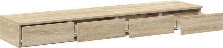 Produktbild VidaXL Bettkommode Sonoma Eiche 140x36,5x16,5 cm Holzwerkstoff