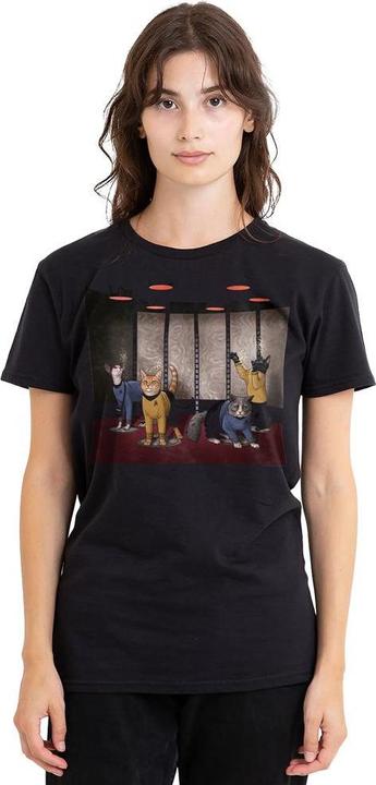 Actual product image Unisex Adult Beam Meow Up T-Shirt (XXL)