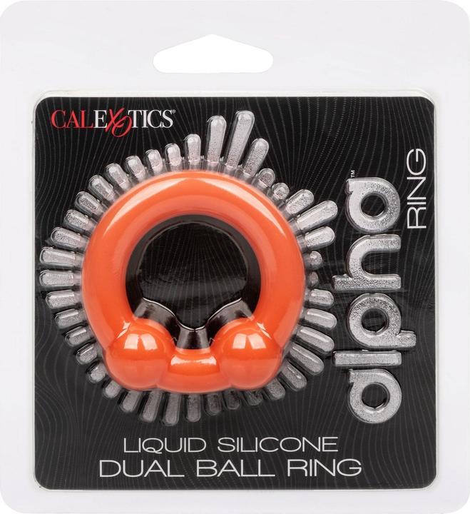 Actual product image CalExotics Alpha™ Liquid Silicone Dual Ball Ring (3.75 cm)