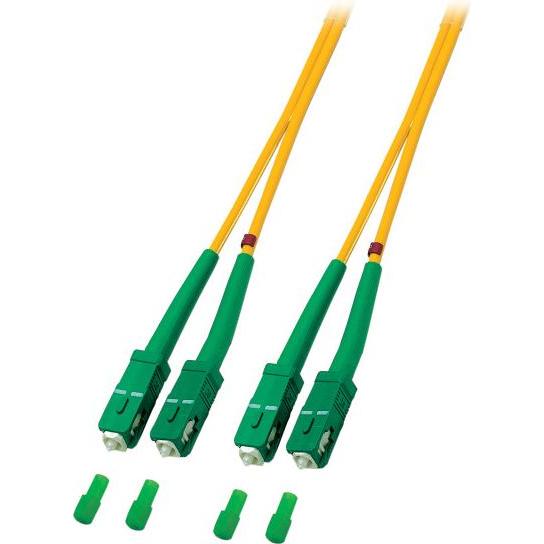 EFB Elektronik Duplex Jumper SC/APC-SC/APC, 9/125µ, OS2 (CAT6, 0.50 m), Netzwerkkabel