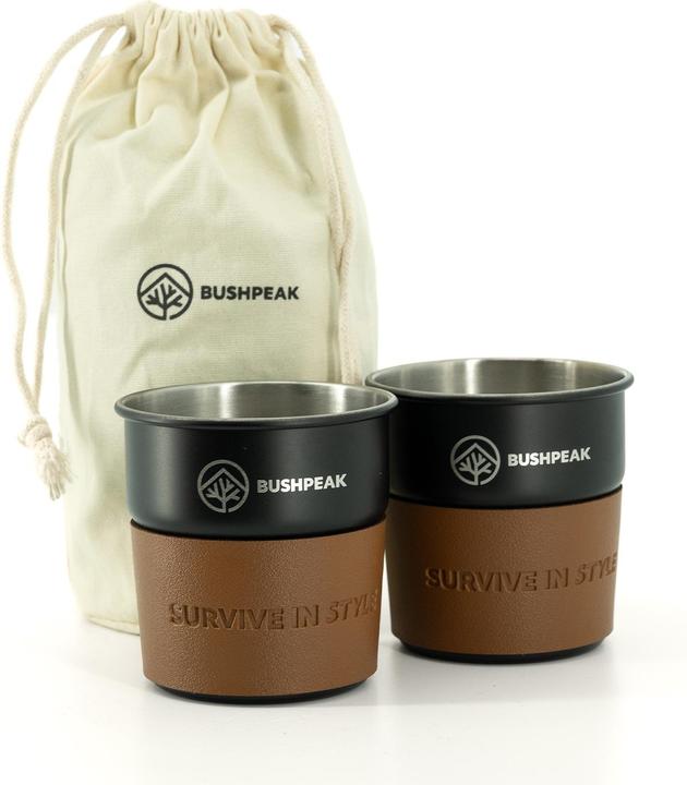 Produktbild Bushpeak Chromstahlbecher 2er-Set