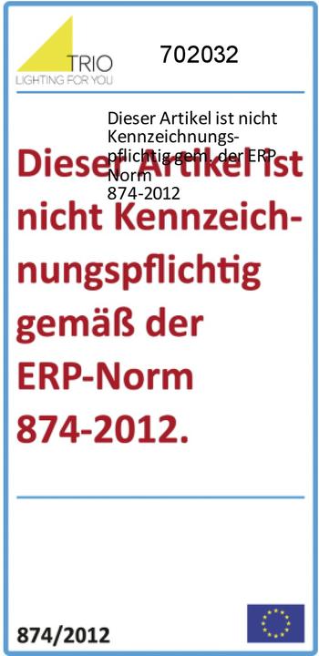 Energie-Label Trio DUOLINE SCHWARZ FLEXIBLER BESCHLAG L. 30CM 702032