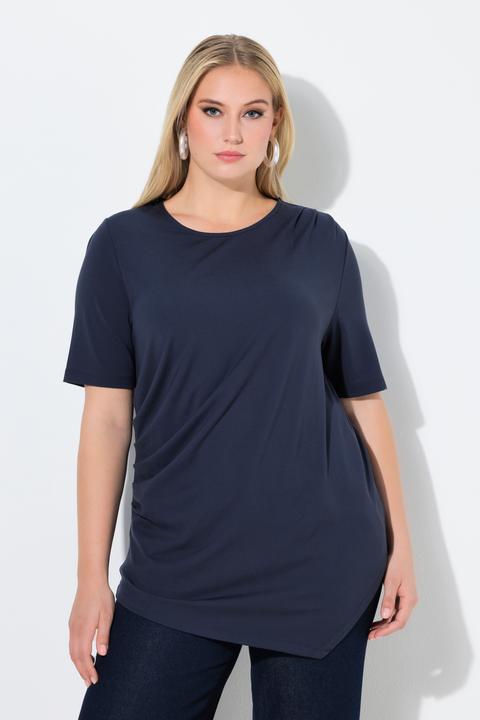Actual product image Ulla Popken Asymmetric Pointed Hem Tee (58)