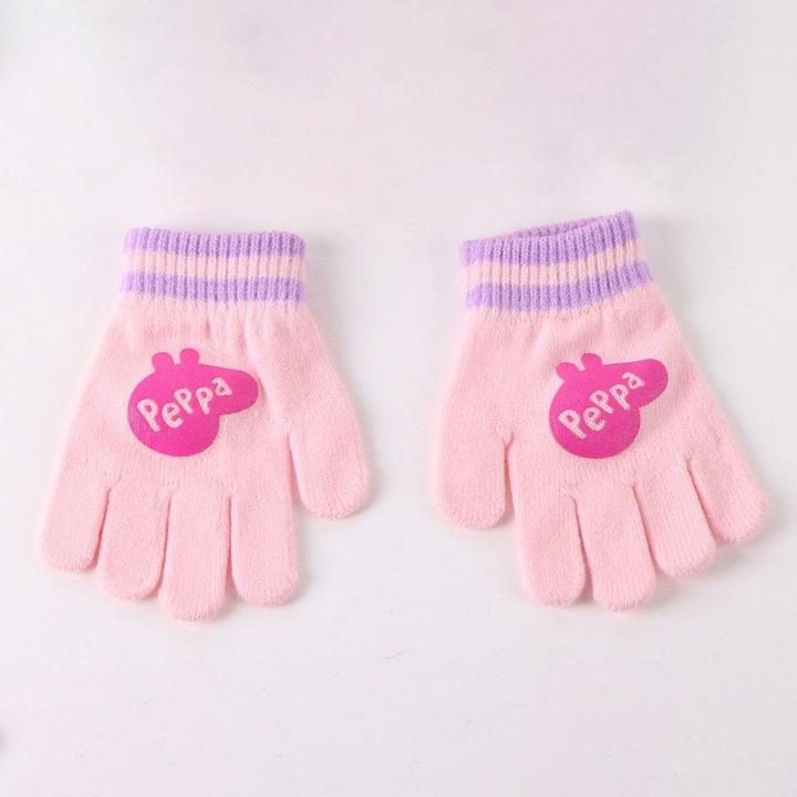 Actual product image Cerdá Peppa Pig winter set snood hat gloves