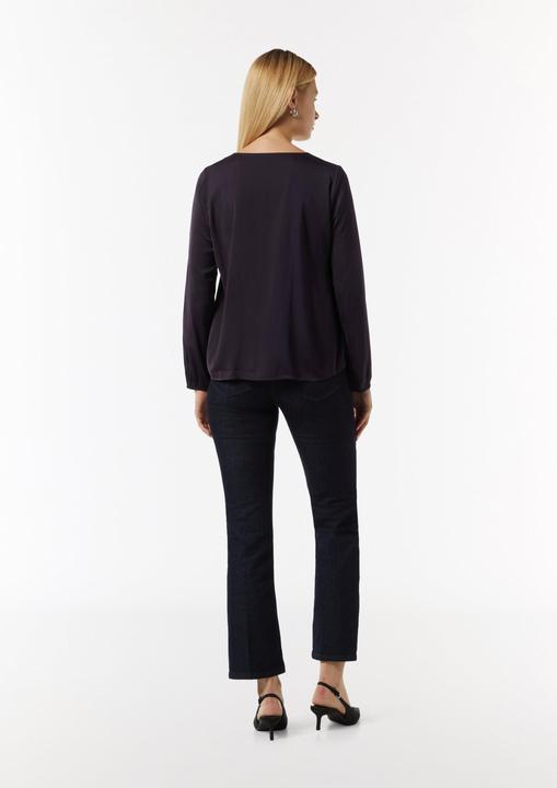 Produktbild Comma Bluse Satinbluse mit V-Ausschnitt (36)