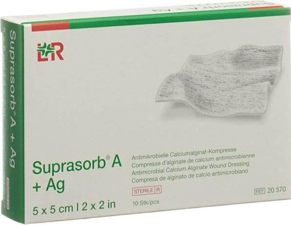 Produktbild Suprasorb A+Ag Pro 5x5cm 10 Stk (10 x)
