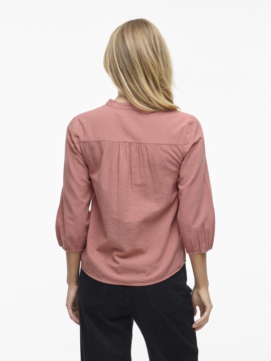 Actual product image Vila VIPETRA Split Neck Oberteil mit 3/4-Ärmeln (42)