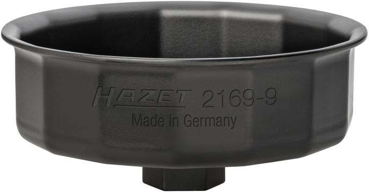 Actual product image HAZET Oil filter wrench 2169-9 ∙ Outside hexagon 24 mm, Square, hollow 12.5 mm (1/2 inch) ∙ Outside…