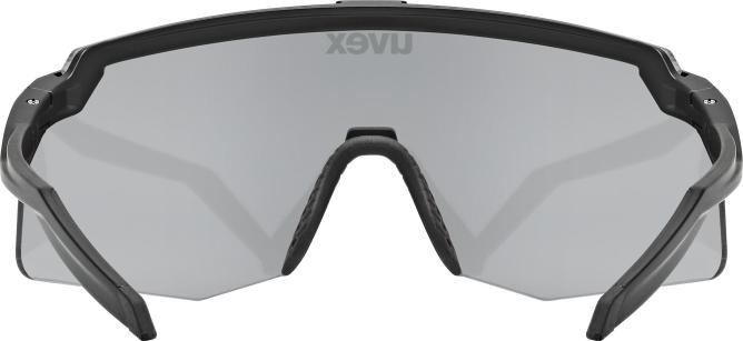 Actual product image Uvex pace stage small (black matt (silver), Mirror Silver)