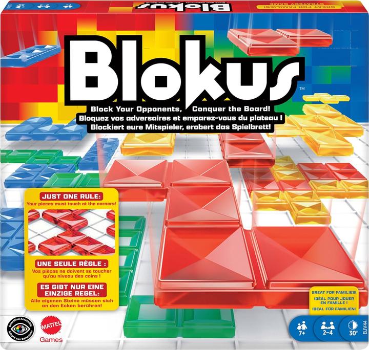 Mattel Games Blokus Strategiespiel für 2-4 Spieler