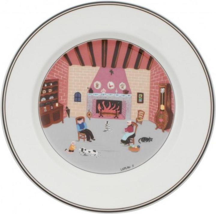 Frühstücksteller Kamin Design Naif (1 x, 21 cm)