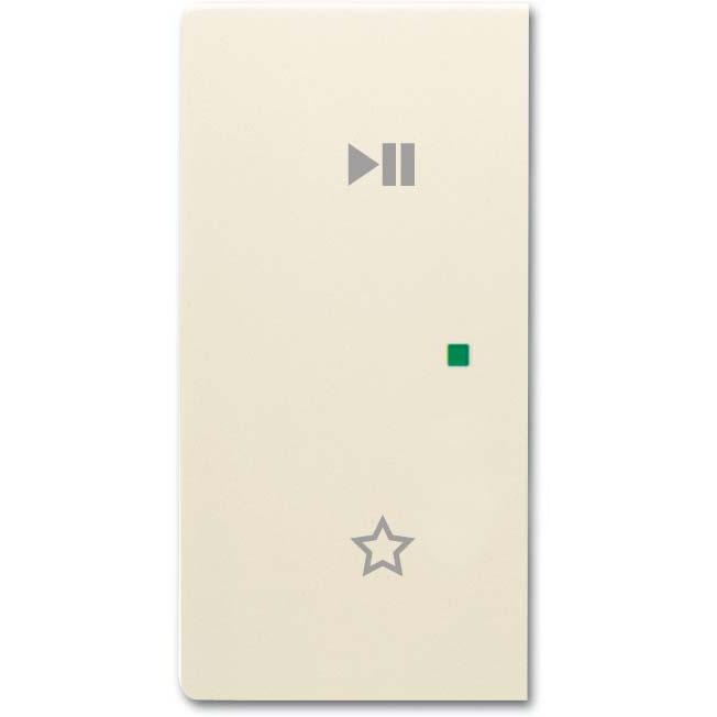 Busch-Jaeger, Zubehör Schalterprogramm, 6237-21-82 Wippe/L 2-fach,Play/Pause 2CKA006220A0735