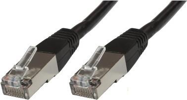 Productafbeelding MicroConnect SSTP60025S 0,25m Cat6 S/FTP (S-STP) Zwarte Netwerkkabel (S/FTP, CAT6, 0.25 m)