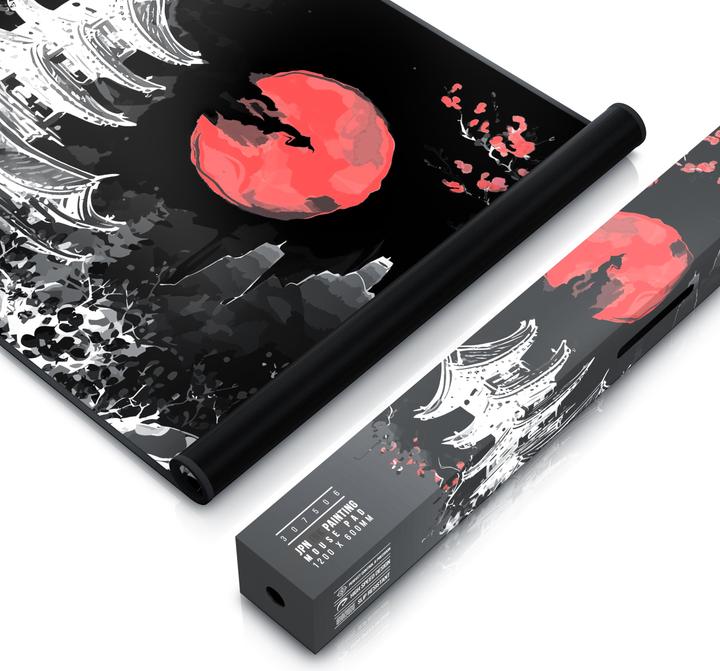 Image du produit Titanwolf Gaming Mauspad, XXXL Speed Mausmatte 1200 x 600 mm, Geschwindigkeit & Präzision, Japan Ink Black (XXL)