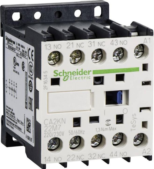 Actual product image Schneider Electric Auxiliary contactor, 4S, 24V 50/60Hz, with CA2KN40B72