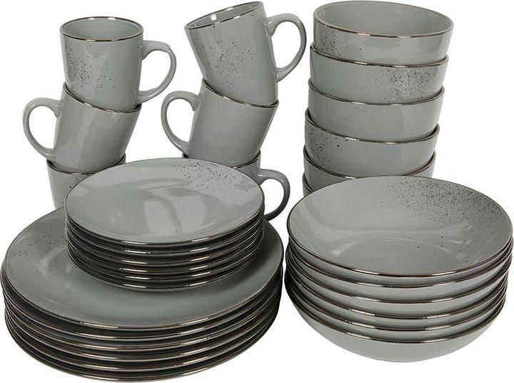 Immagine prodotto Tavola 30-teiliges Geschirr-Set Lucca grau (30 Pezzo/i)