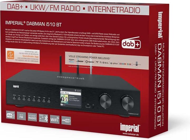 Produktbild Imperial DABMAN i510 BT (DAB+, FM, UKW, Internetradio, WLAN, Bluetooth)