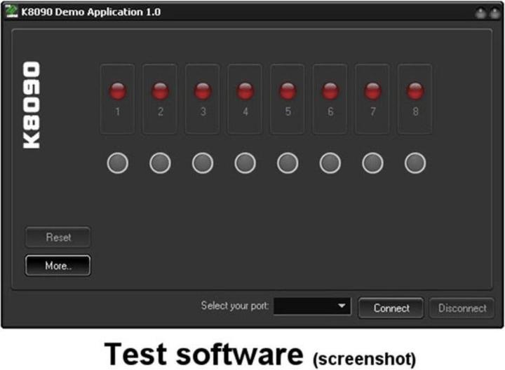 Produktbild Whadda 8-Kanal-USB-Relay-Karte