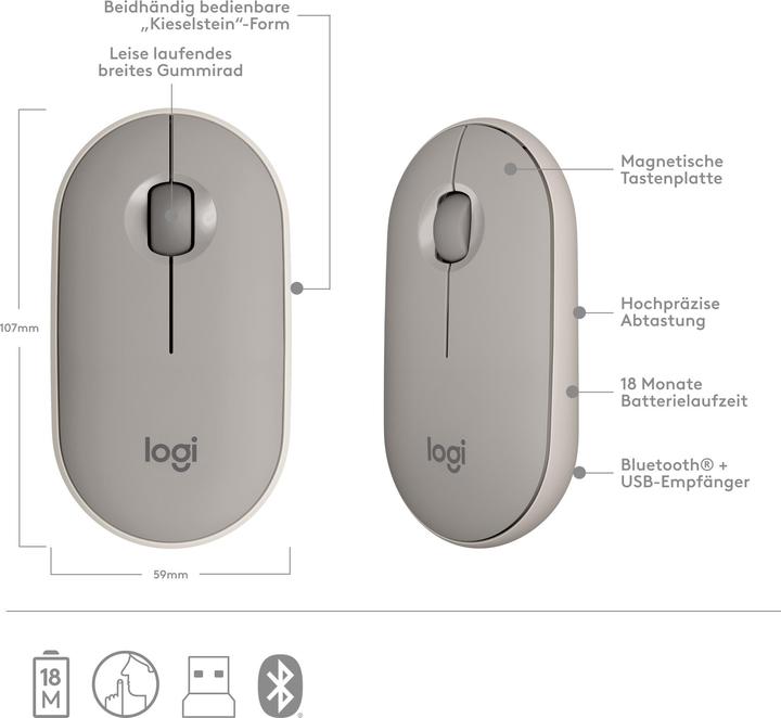 Actual product image Logitech Pebble M350 (Wireless)